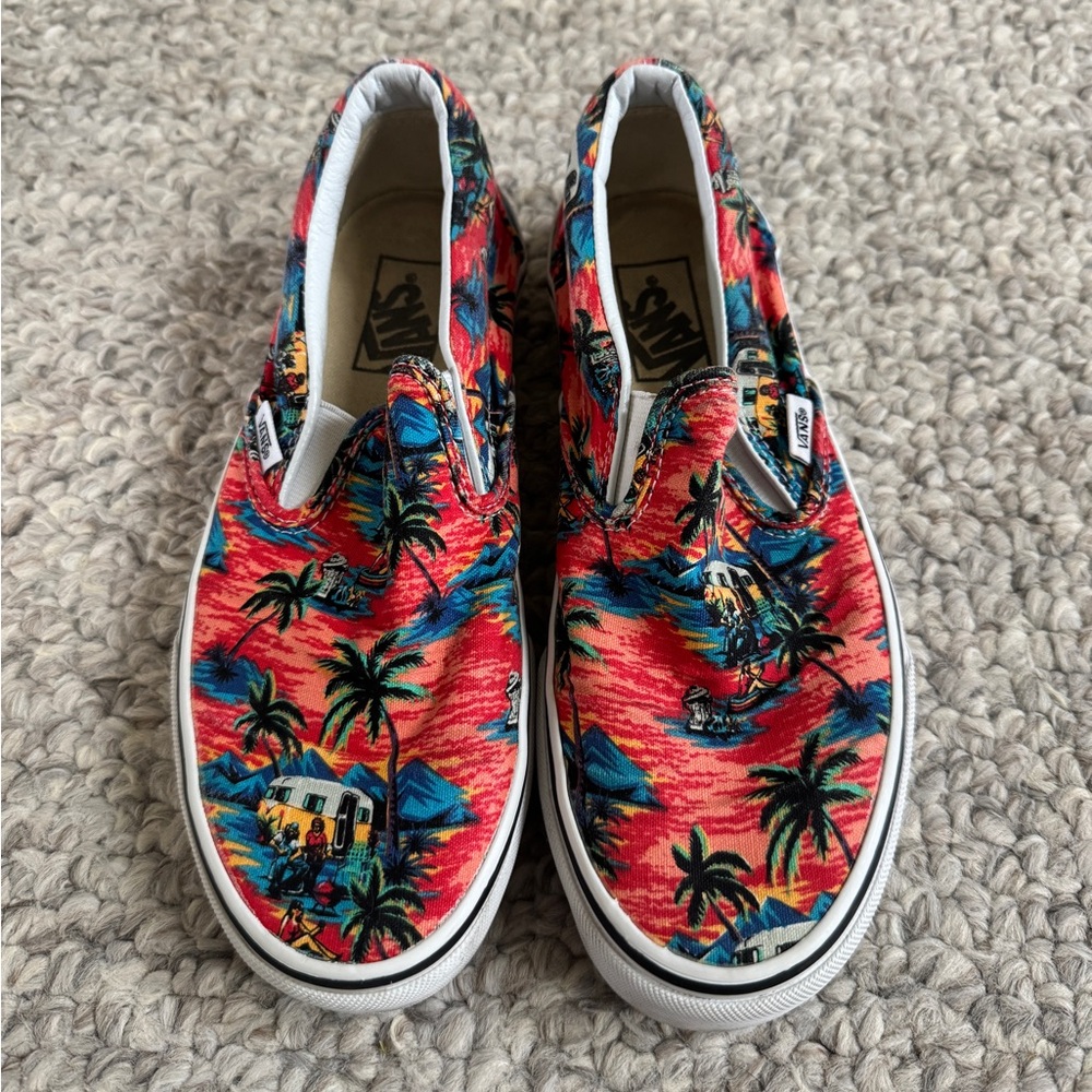 Vans Slip-On Sneakers - Tropical Print